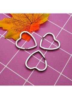 Oubaka 30Pcs Heart Shaped Split Key Ringscrafts Diy Keychain Metal Key Rings For Home Car Office Organizationarts & Crafts Projects Lanyards  - Image 5