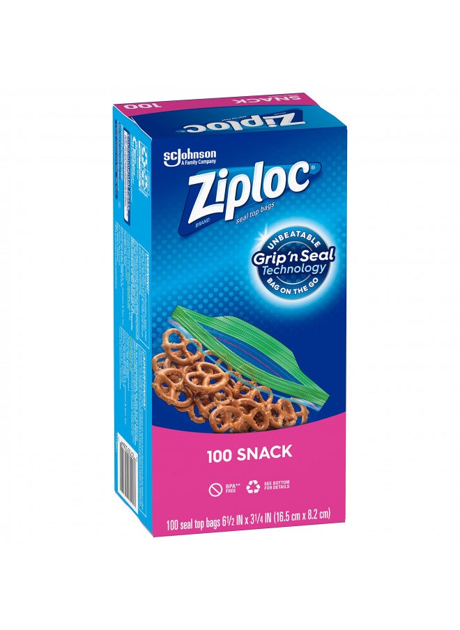 Ziploc Ziploc Snack Bags, Value Pack, 100-pack  - Image 2