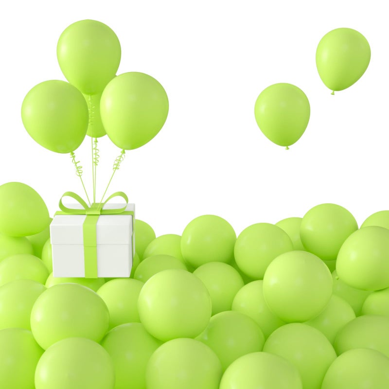 KALOR Lime Green Balloons100 Pcs 5 Inch Mini Matte Latex Balloons for Balloon Garland Arch Birthday Decoration Wedding Party Baby Shower Decorations - Image 3