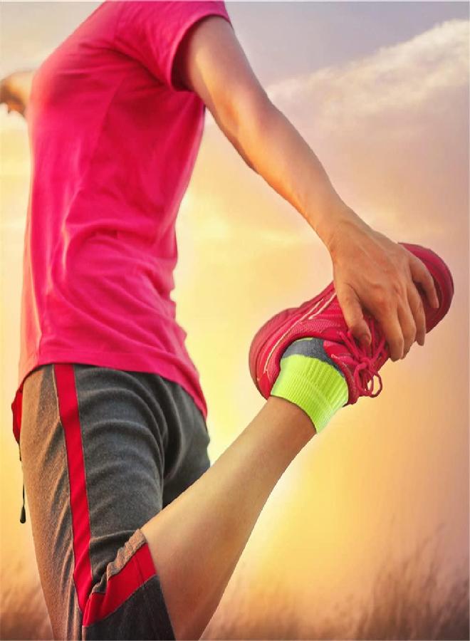 QUXIANG QUXIANG Compression Socks for Women & Men Circulation (3/6/7 Pairs) Arch Support Low Cut Ankle Compression 15-20 mmHg is Best for Running Gym, Sports, Support, Flight Travel, Cycling (Multi 02,L/XL)  - Image 2