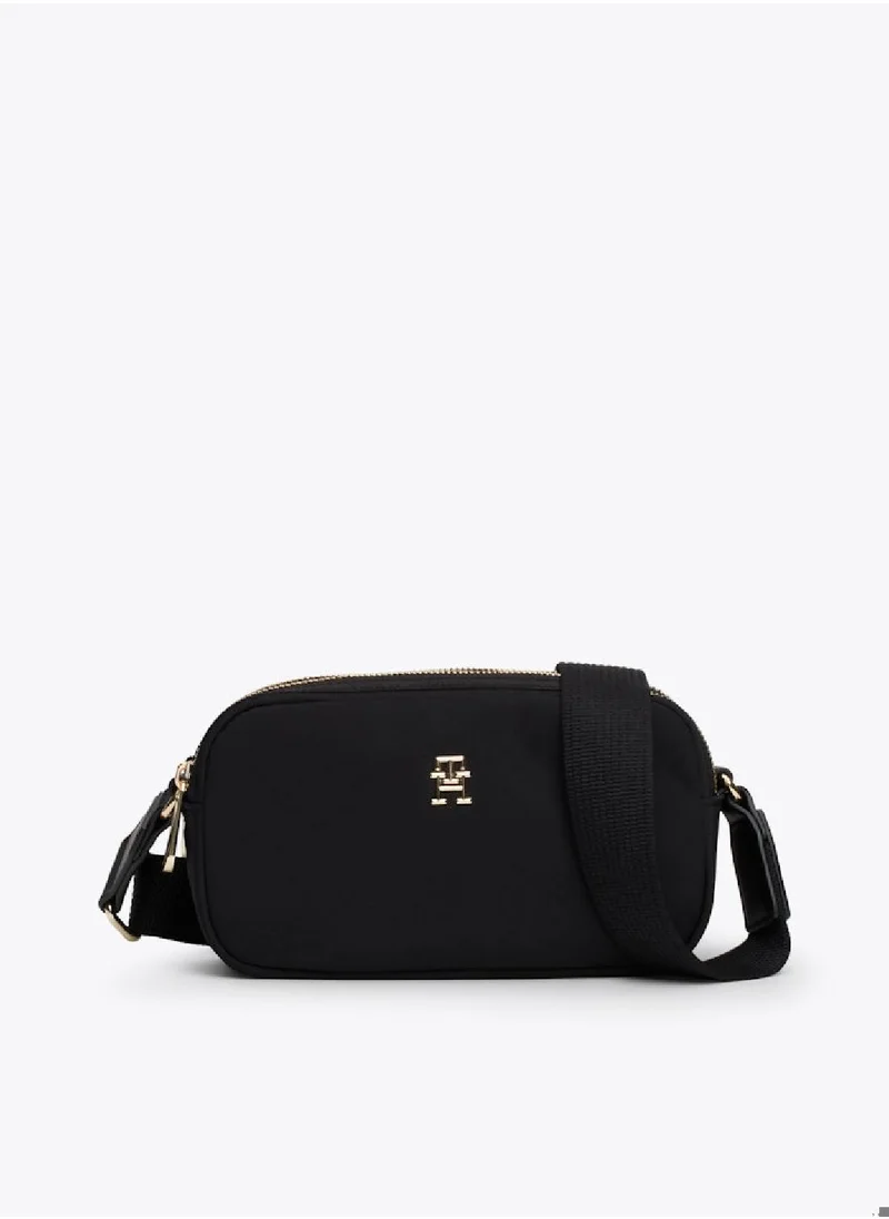 TOMMY HILFIGER Women's Poppy Crossover Bag - Polyester, Black