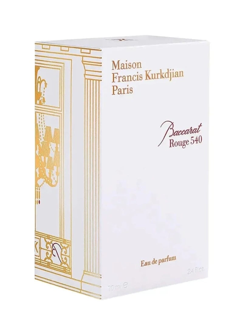 MAISON FRANCIS KURKDJIAN The famous Baccarat Rouge 540 perfume from Maison Francis Kurkdjian, in its elegant bottle with a distinctive gold cap. - Image 2