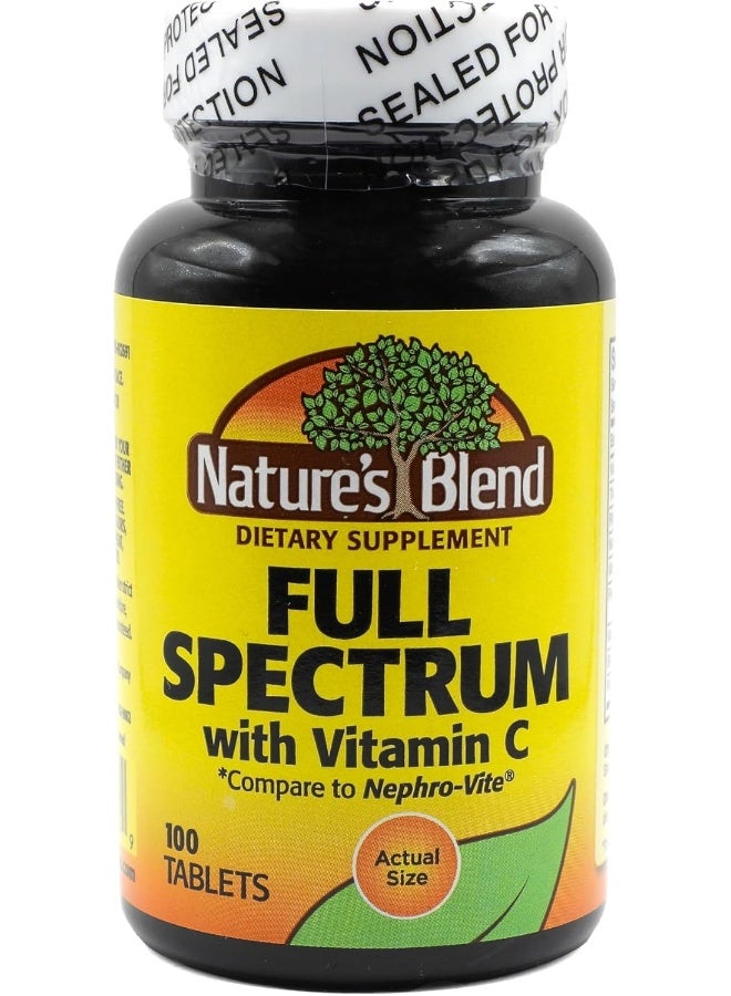 Nature's Blend Full Spectrum B with Vitamin C Powder, 100 Count (1269) - Image 1