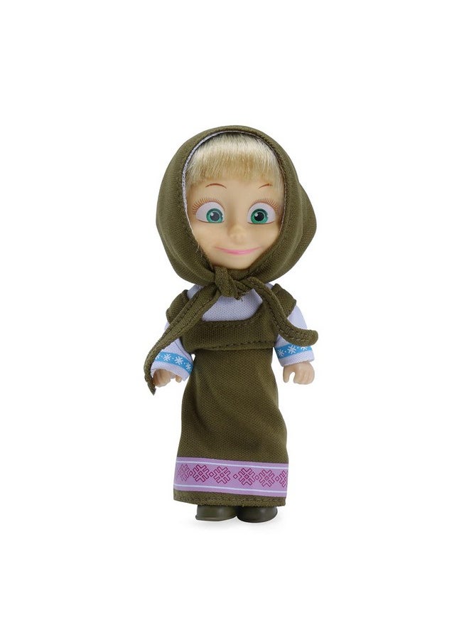 Masha and the Bear 12 Cm Toy Doll | Famous Cartoon | Ideal Gift Set for Girls Kids (Masha Set -Olive) - pzsku/Z733C742384E334D39FB4Z/45/_/1741329841/a7fdf672-a88e-4272-a501-e375c29587a1