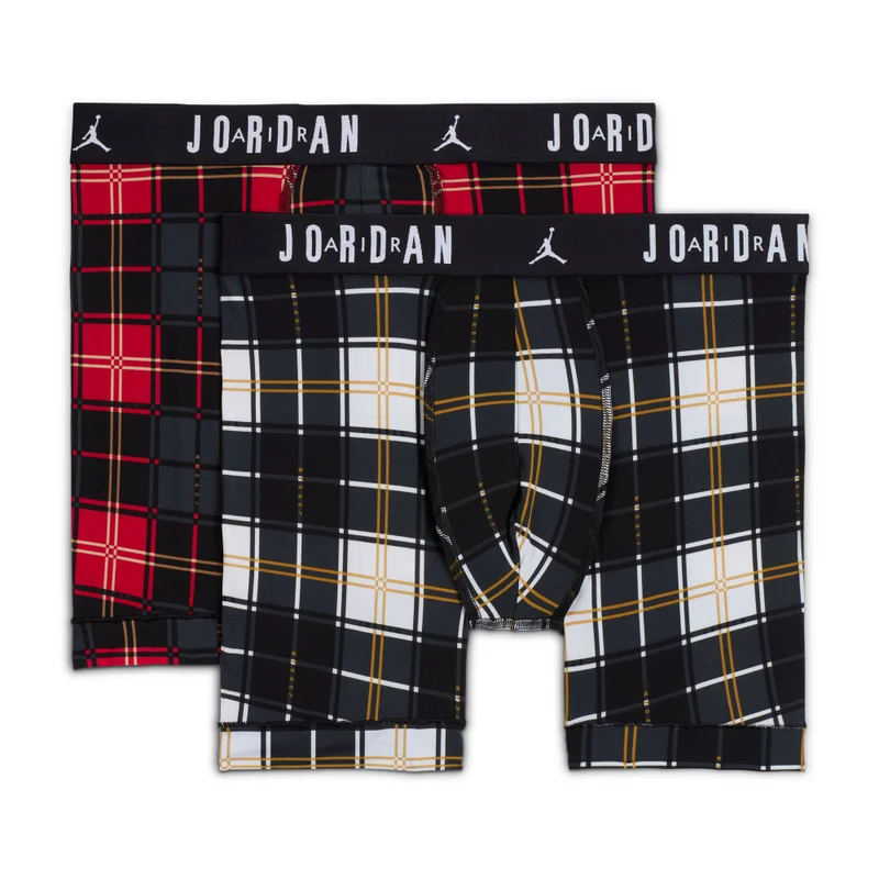 Jordan Men's Dri-FIT Plaid Boxer Briefs (2-Pack)