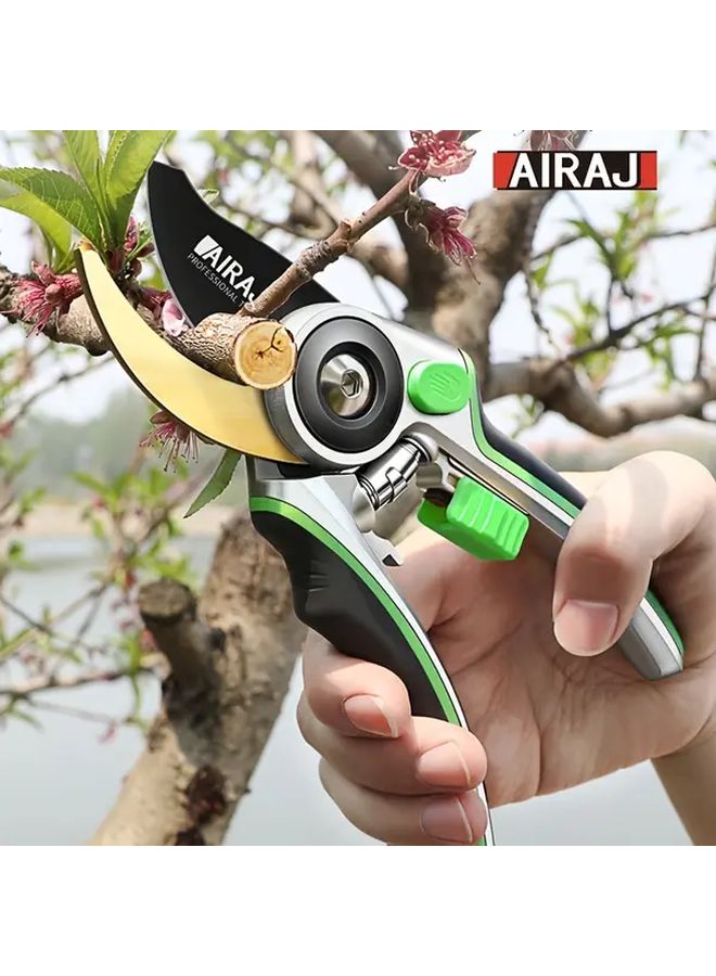Black Ergonomic Pruning Shears Sharp Durable Garden Tool Stainless Steel Blades - Image 2