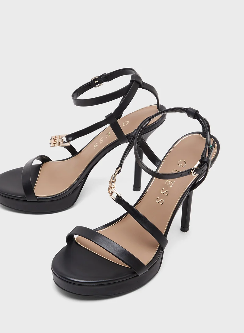 GUESS Ankle Strap High Heel Sandals