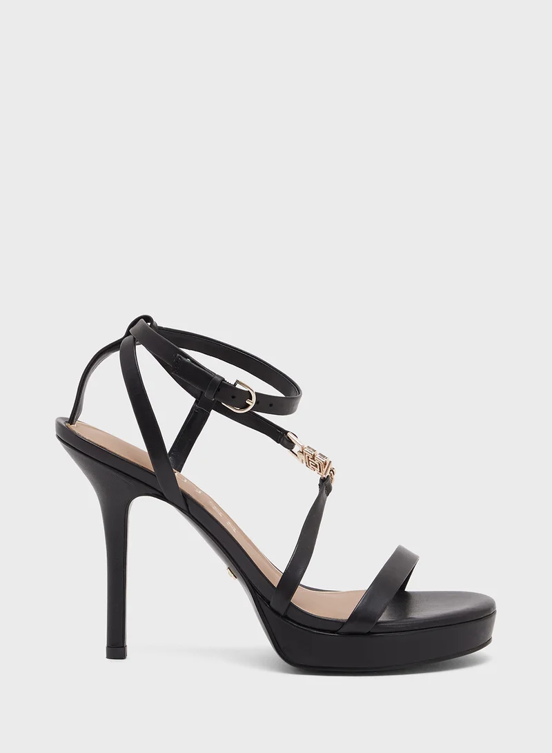 GUESS Ankle Strap High Heel Sandals