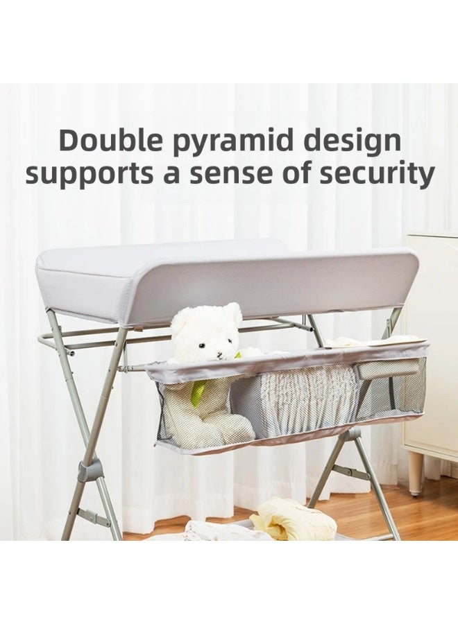 ORiTi Diaper Table, Baby Care Table, Baby Diaper Changing Table, Multifunctional Foldable Bed, Massage, Touch, Bath  - Image 2