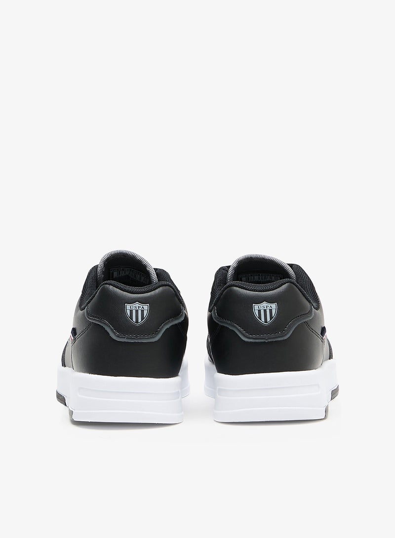 U.S. Polo Assn. Women's Black Low-Top Sneakers - Lightweight Shoes With White Sole , Comfortable Casual Shoes - Image 4