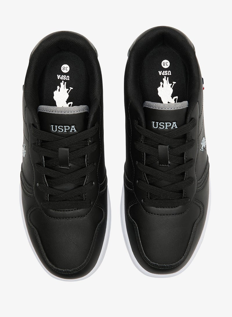 U.S. Polo Assn. Women's Black Low-Top Sneakers - Lightweight Shoes With White Sole , Comfortable Casual Shoes - Image 5