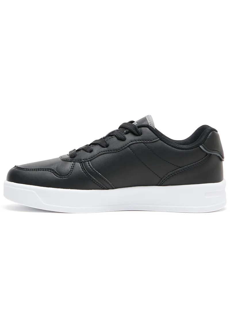 يو اس بولو اسن Women's Black Low-Top Sneakers - Lightweight With White Sole , Comfortable Casual Shoes