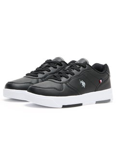 U.S. Polo Assn. Women's Black Low-Top Sneakers - Lightweight With White Sole , Comfortable Casual Shoes  - Image 3