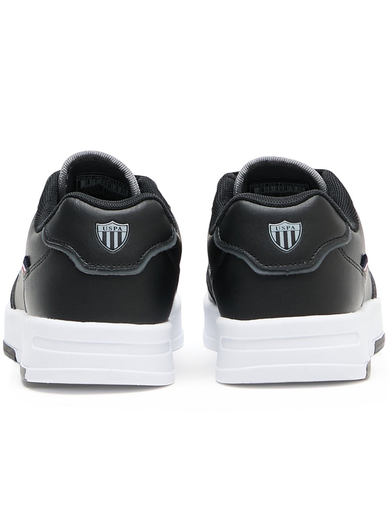 U.S. Polo Assn. Women's Black Low-Top Sneakers - Lightweight With White Sole , Comfortable Casual Shoes  - Image 4