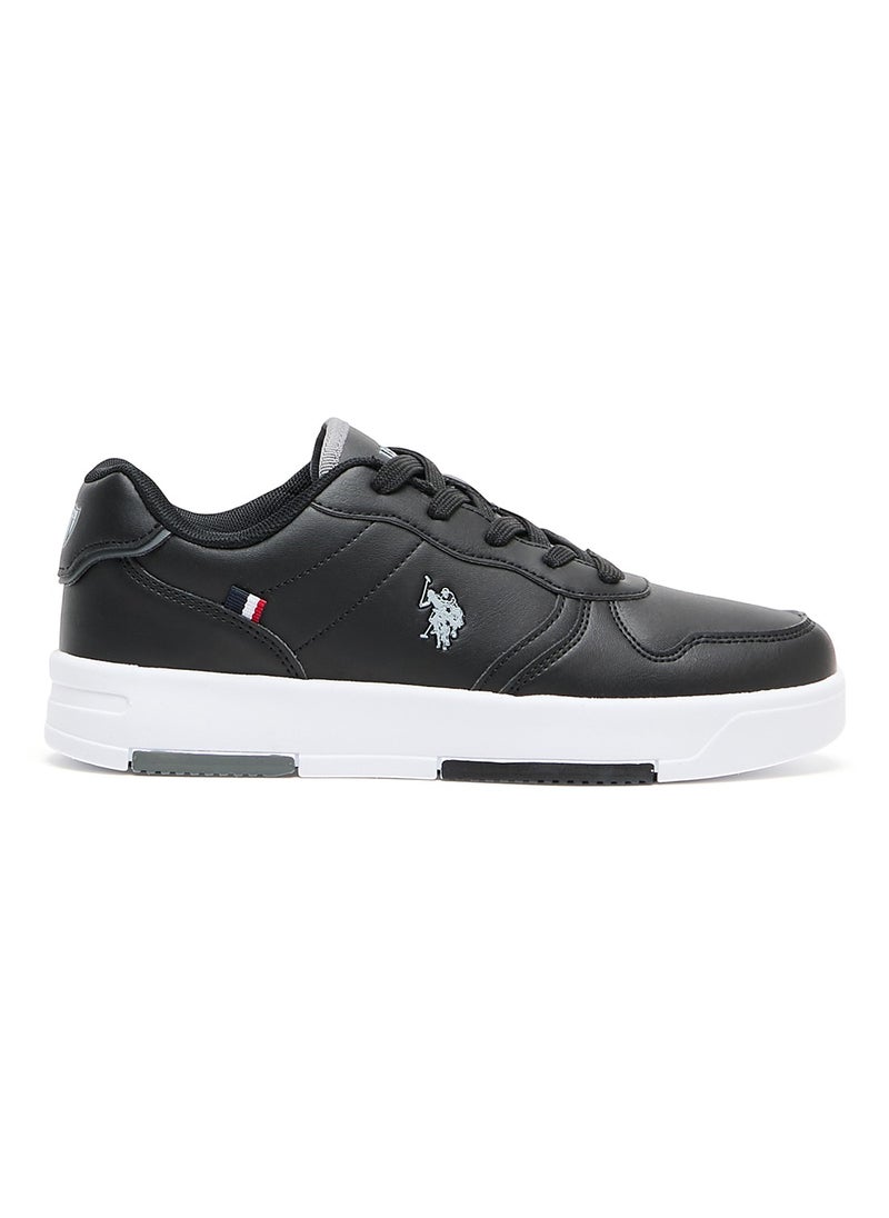 U.S. Polo Assn. Women's Black Low-Top Sneakers - Lightweight With White Sole , Comfortable Casual Shoes  - Image 1