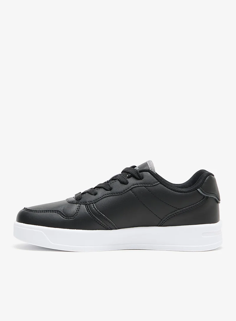 U.S. Polo Assn. Black Women's Black Low-Top Sneakers - Lightweight Shoes With White Sole , Comfortable Casual Shoes for Women | Best Price UAE