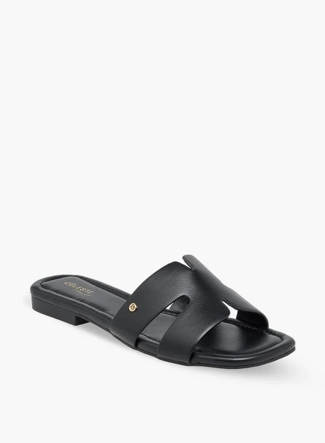 Celeste Women Cutout Slide Sandals