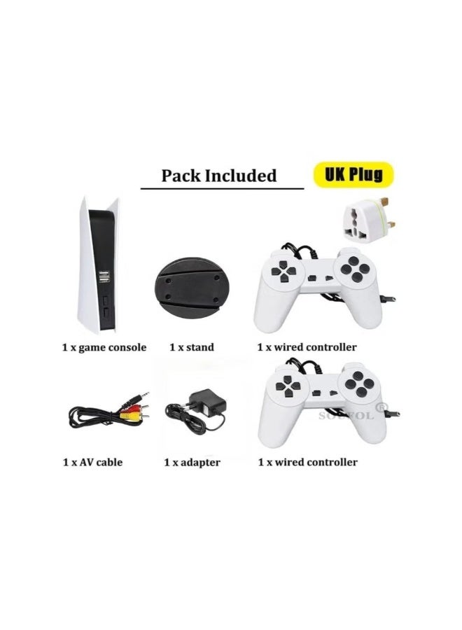 ACLIX Game Station 5 Wired USB Gaming Console with 300 Classic 8-Bit Games, Retro TV Game System, AV Output, Plug & Play Setup, Includes Dual Controllers - Image 3