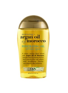 Ogx OGX Renewing + Argan Oil of Morocco Penetrating Hair Oil Treatment, Moisturizing & Strengthening Silky Oil for All Hair Types, Paraben-Free, Sulfated-Surfactants Free, 3.3 fl oz  - Image 1