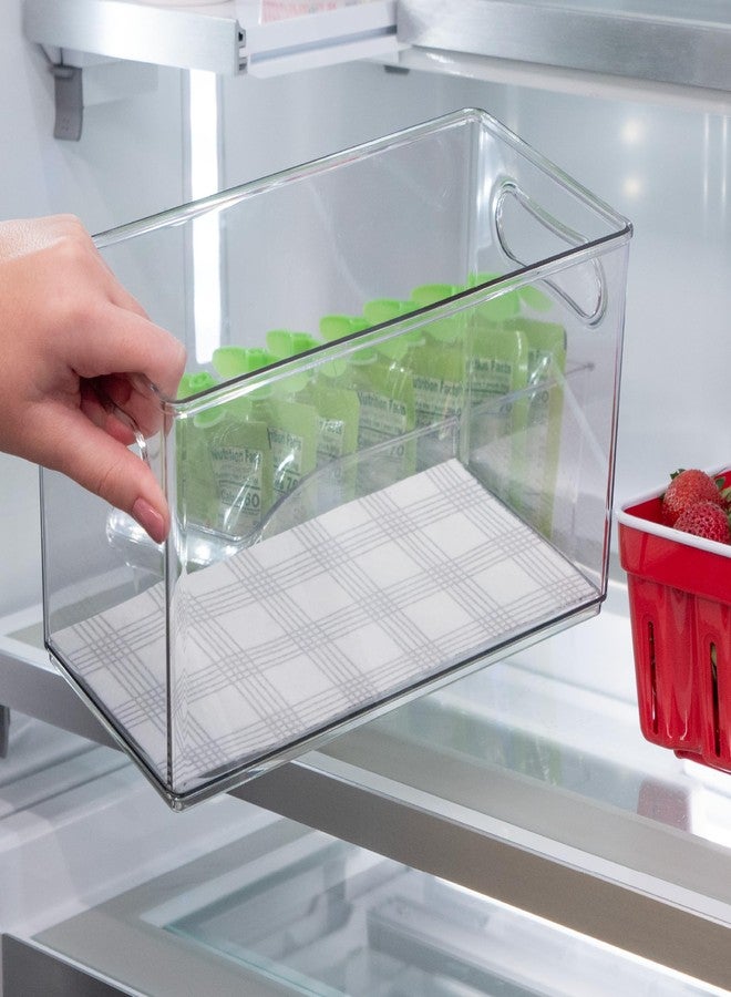 إس آند تي إن سي بطانات ثلاجة من شركة S&T INC.، بطانات أرفف لخزائن المطبخ وصناديق التخزين، بطانات ثلاجة غير لاصقة، قابلة للغسل وماصة، مقاس 12 بوصة × 24 بوصة، بنقشة مربعات، عبوة من 5 قطع - Image 5