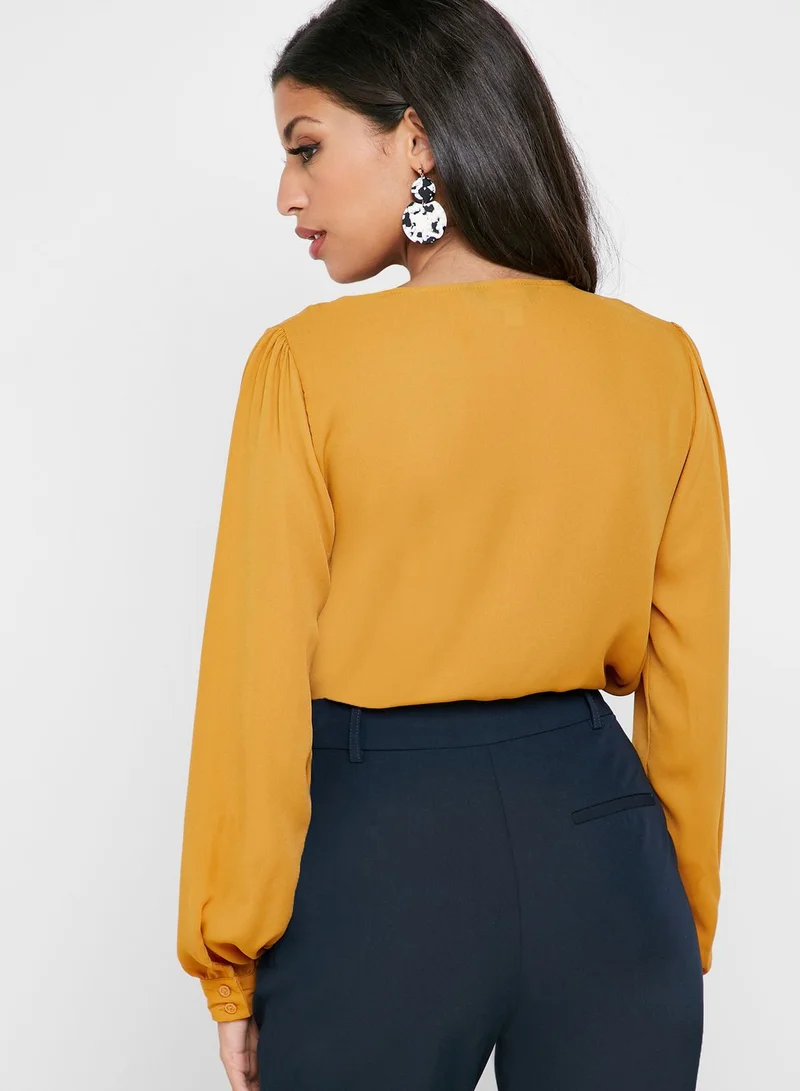 DOROTHY PERKINS Surplice Long Sleeve Body