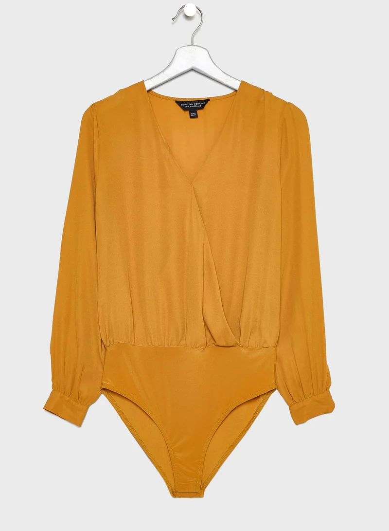 DOROTHY PERKINS Surplice Long Sleeve Body