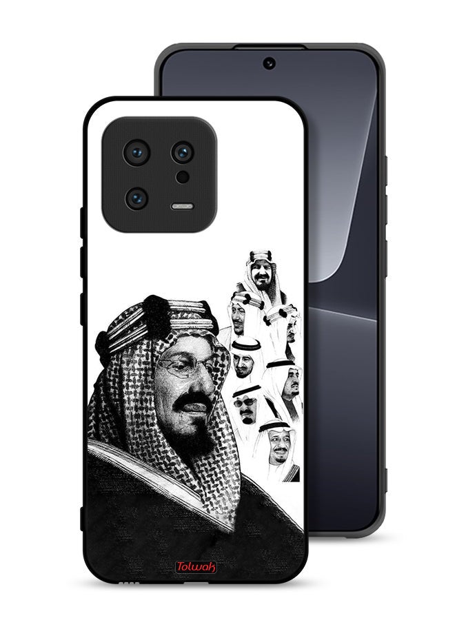 Tolwak Xiaomi 13 Protective Case Cover Kings Of Saudi Arabia BW Poster Art - Image 1