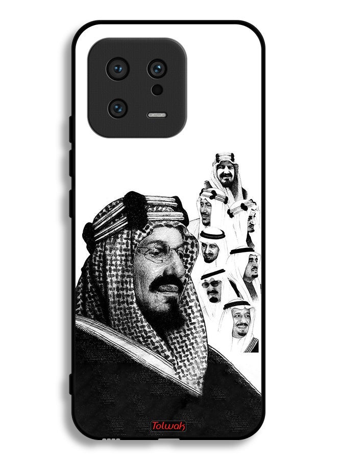 Tolwak Xiaomi 13 Protective Case Cover Kings Of Saudi Arabia BW Poster Art - Image 2