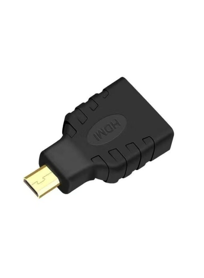 HDMI Female To Micro HDMI Male Adapter Black - Image 2