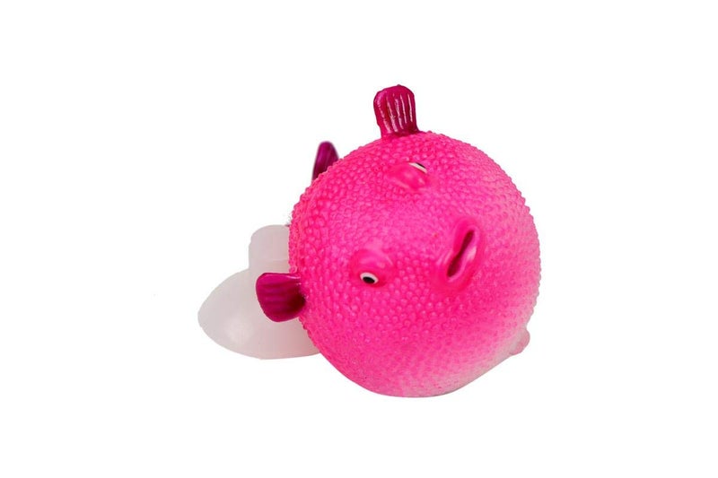 SRI Aquarium Glowing Silicone Artificial Puffer Fish Ornament for Fiah Tank (Pack of 3) - Image 4