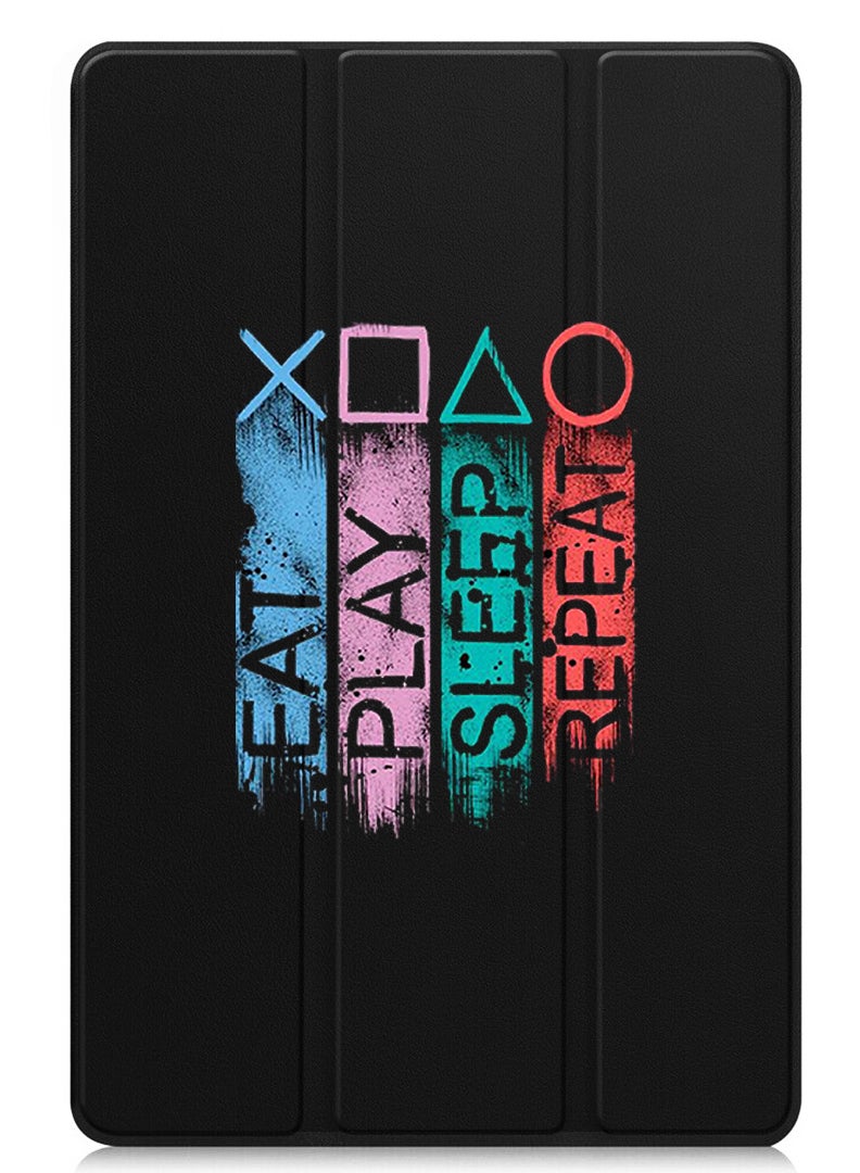 Theodor Protective Flip Case For Xiaomi Pad 7 & Xiaomi Pad 7 Pro With Trifold Stand Auto Wake Sleep Shockproof Cover - Eat play sleep repeat - Image 1