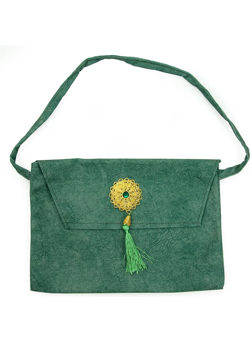 İhvan Ihvan Nubuck Medium Size Quran Carrying Bag Green