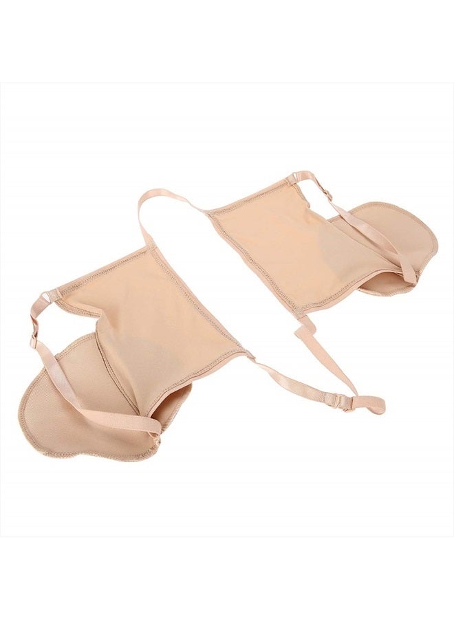 Sonew Reusable Cotton Absorbent Pads for Armpit Absorbent Pads Quality Underarm Sweat Protector Bra for Women and Men, Skin Tone - Image 5