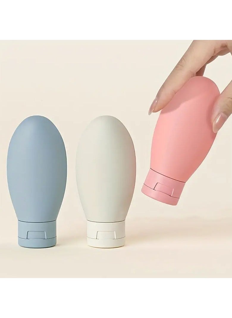 Goolsky Three-piece Set of 60ml Soft Tube Bottles for Facial Cleanser, Squeeze Bottles for Hand Wash, Sunscreen, Flip-top Dispensing Bottles  - Image 3