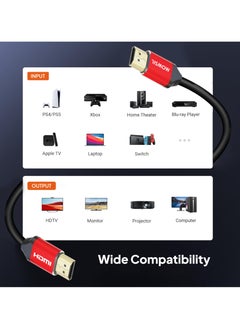 موسل موسيل كيبل 4K اتش دي ام أي 30 هرتز 1.4 مقاس 20 متر  - Image 2