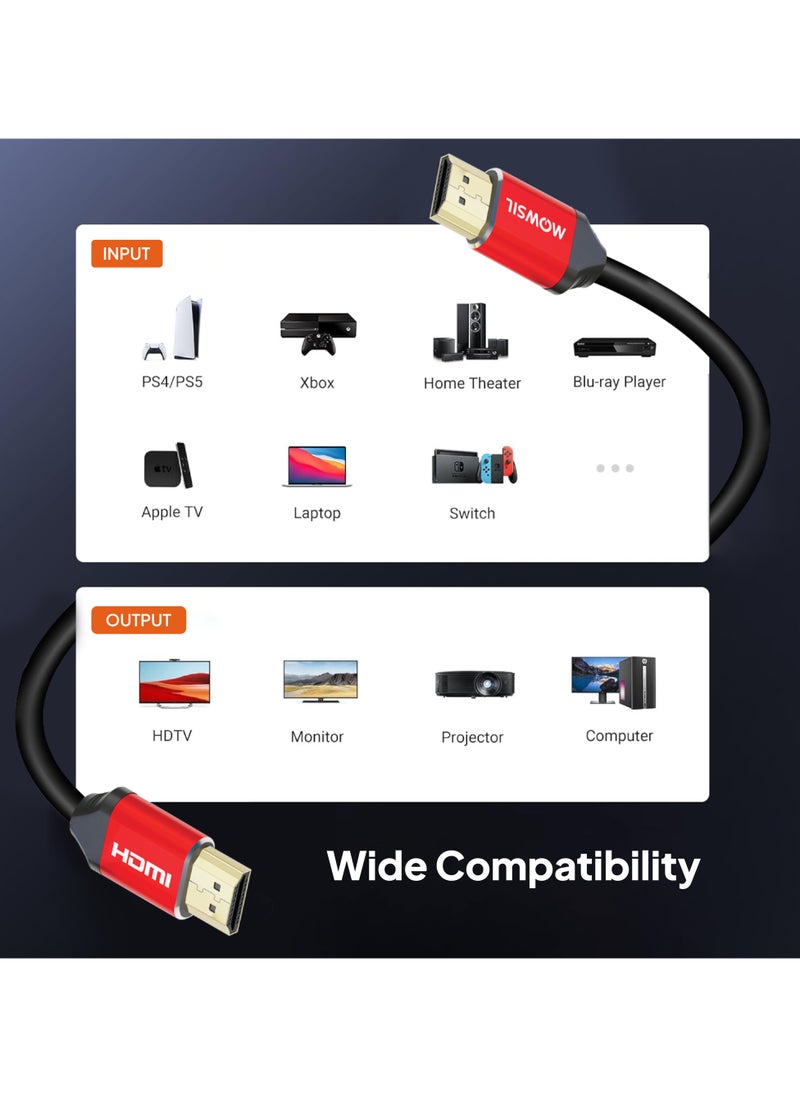 MOWSIL HDMI Cable 18Gbps High-Speed 4K @30Hz 1.4 Cable 20Mtr, HDMI to HDMI Video Wire Braided Compatible with Set-top-box, PS-3/4, TV, Projector, Display, Laptop  - Image 2