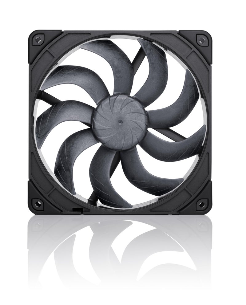 NOCTUA مروحة كمبيوتر هادئة 140 مم من نوكتوا NF-A14x25 G2 PWM chromax.أسود، جودة ممتازة - Image 2
