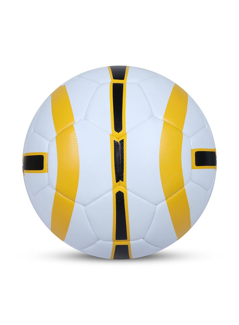 Nivia FB-245 Leather Football (Multicolour, Size 5) | Hand Stitched | 32 Panel | Hobby Playing Ball | Soccer Ball | Butyl Bladder Core - Image 4