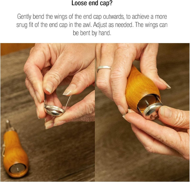 Speedy Stitcher Sewing Awl Kit with 180-yard Tube of Thread, Natural - Image 5