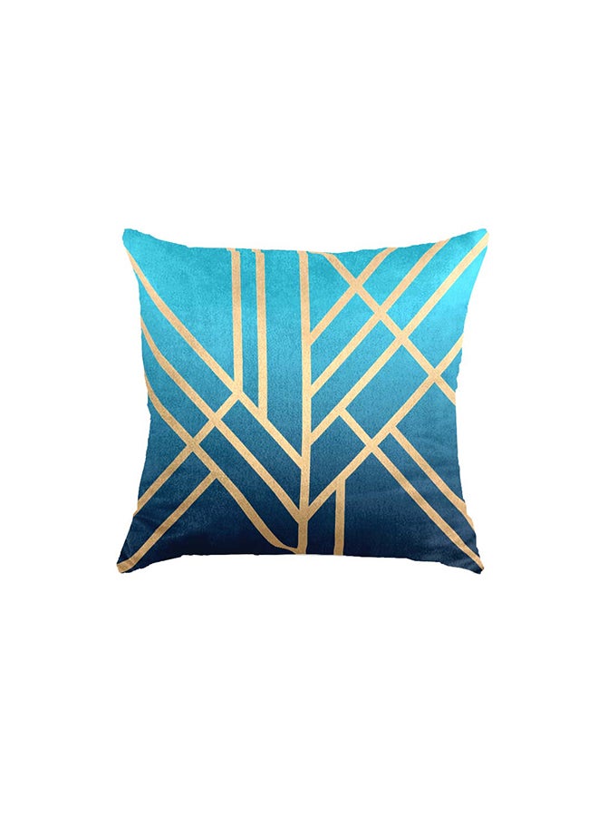 RIZARIES Super Soft Teal Art Deco Throw Cushion - Image 2
