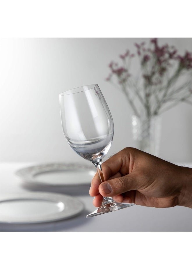 مجموعة من 2 أكواب نبيذ بوردو ، أكواب الشرب الكريستالية الواضحة ، أدوات زجاجية أنيقة ، إكسسوارات البار المنزلي ، هدايا الزفاف ، أساسيات الاستضافة - Image 3