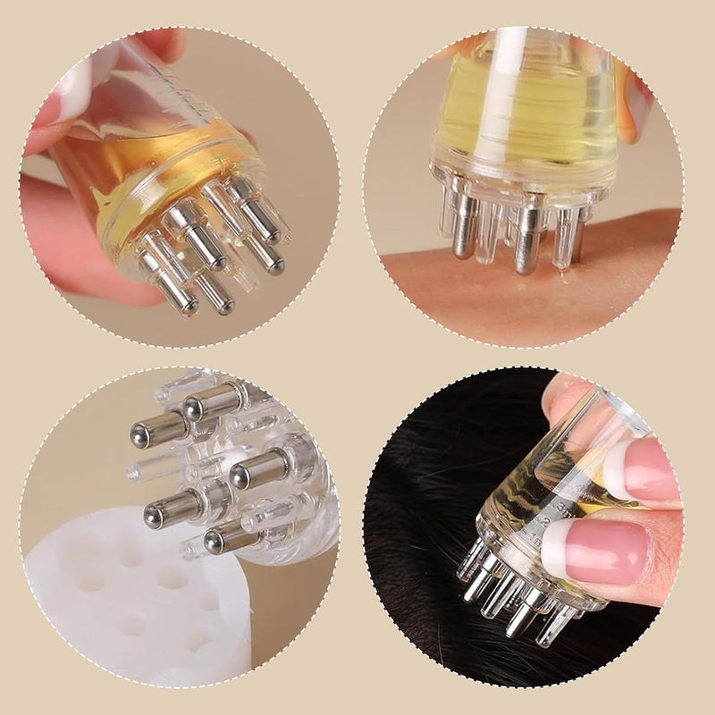 HENIRAG Scalp Applicator Comb Hair Oil Applicator Bottle Brush Hair Comb for Scalp Massager and Hair Growth Care Head Fluid Brush for Essential Oil Hair Treatment Style 1 - Image 4