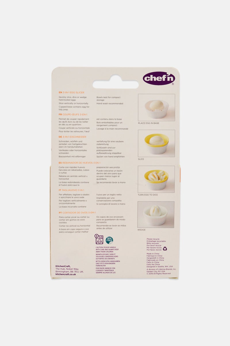 Chef'n 3 In 1 Egg Slicer, White - Image 4