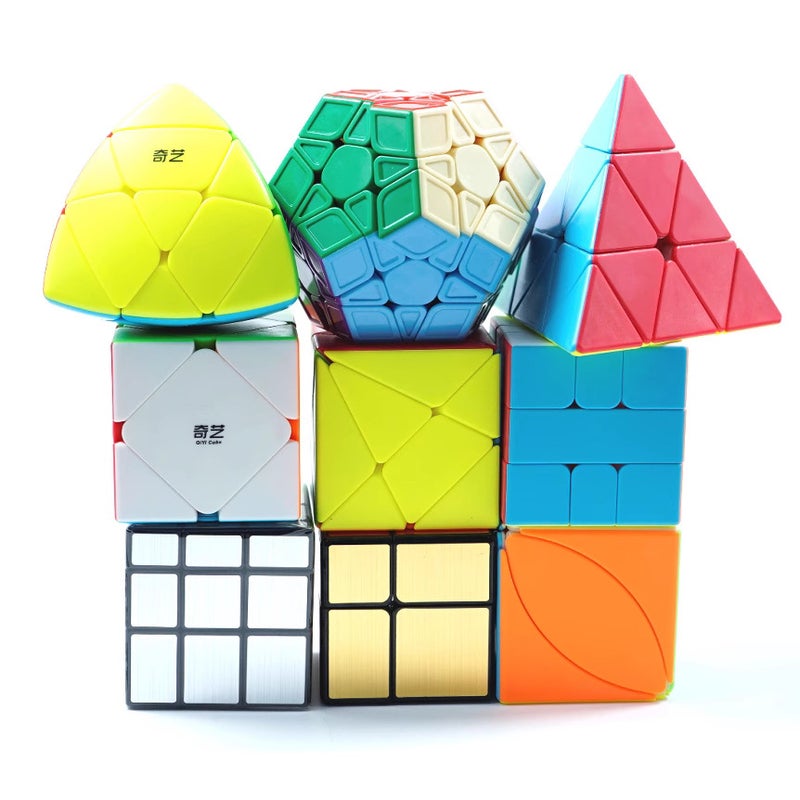 Qiyi Two Three Four Five Order Pyramid Rubik'S Cube Shaped Mirror Rubik'S Cube Children'S Educational Toys Rubik'S Cube - Image 3