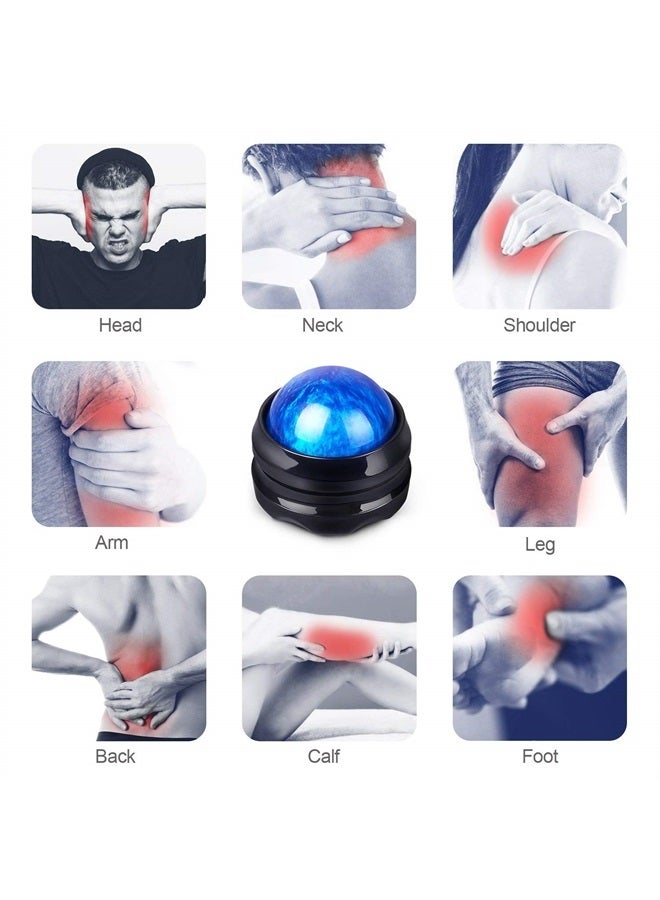 Solacium Manual Massage Roller Ball - Massager and Therapy Tool for Sore Muscles, Shoulders, Arms, Neck, Back, Feet, Body, Deep Tissue, Stiffness, Joint Pain, Stress Relief - Image 3