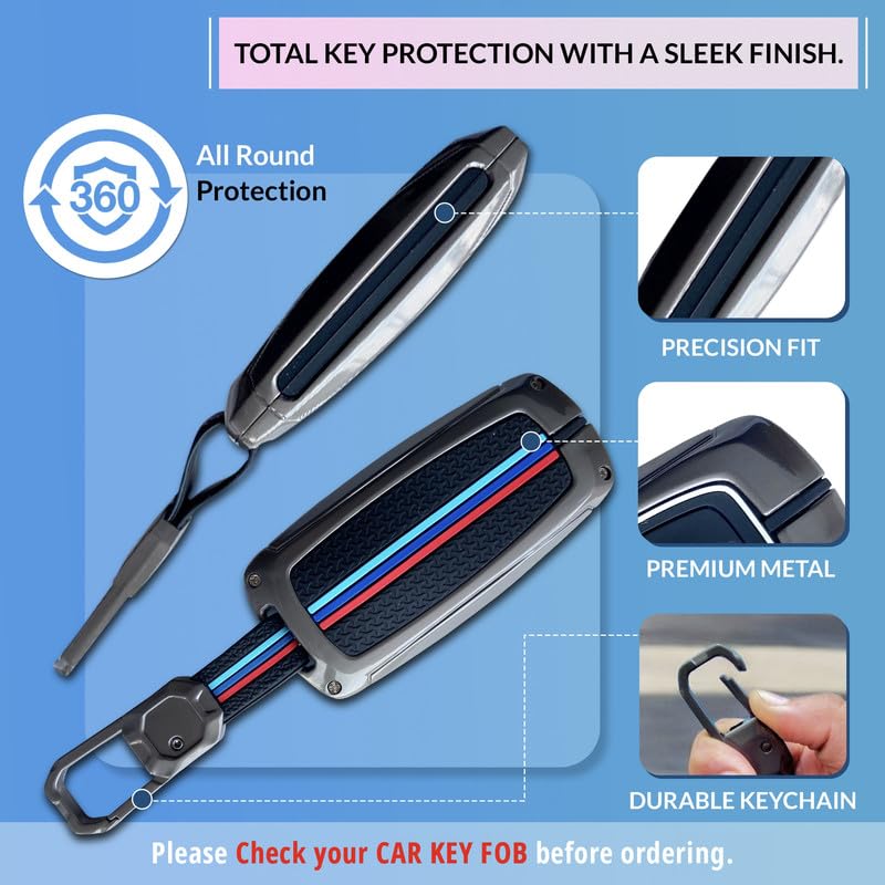 NEODRIFT 'KeyShield' Car Key Cover for Ford Ecosports (Shape 1, 02 Buttons) (Durable, Stylish, and 360° Protection) - Image 2