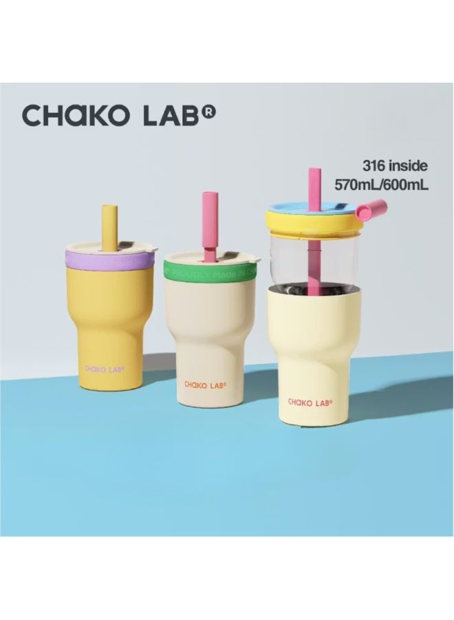 Chako Lab Pangpang Cup Stainless Steel Insulated Cup - Mint Green