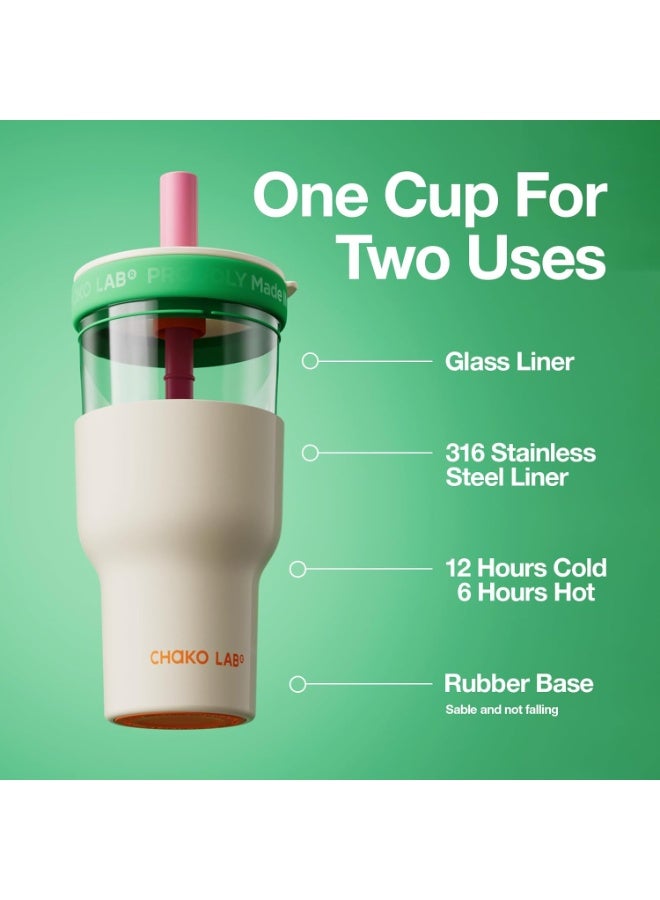 Chako Lab Pangpang Cup Stainless Steel Insulated Cup - Mint Green