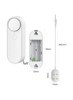 KASTWAVE WiFi Water Alarm Leak Detector Smart Water Sensor Alarms with Double Sided Probe Remote App Monitoring 100dB Loud Alarm Sound AAA Battery Powered (Not Include)  - Image 4