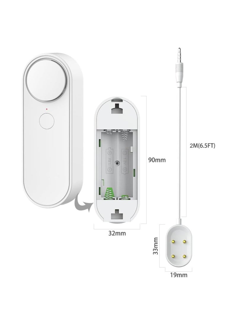 KASTWAVE - WiFi Water Alarm Leak Detector Smart Water Sensor Alarms with Double Sided Probe Remote App Monitoring 100dB Loud Alarm Sound AAA Battery Powered (Not Include) - Image 1